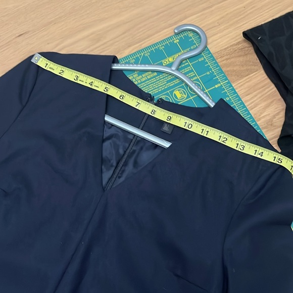 COS Navy V-Neck Dress - Picture 6 of 8